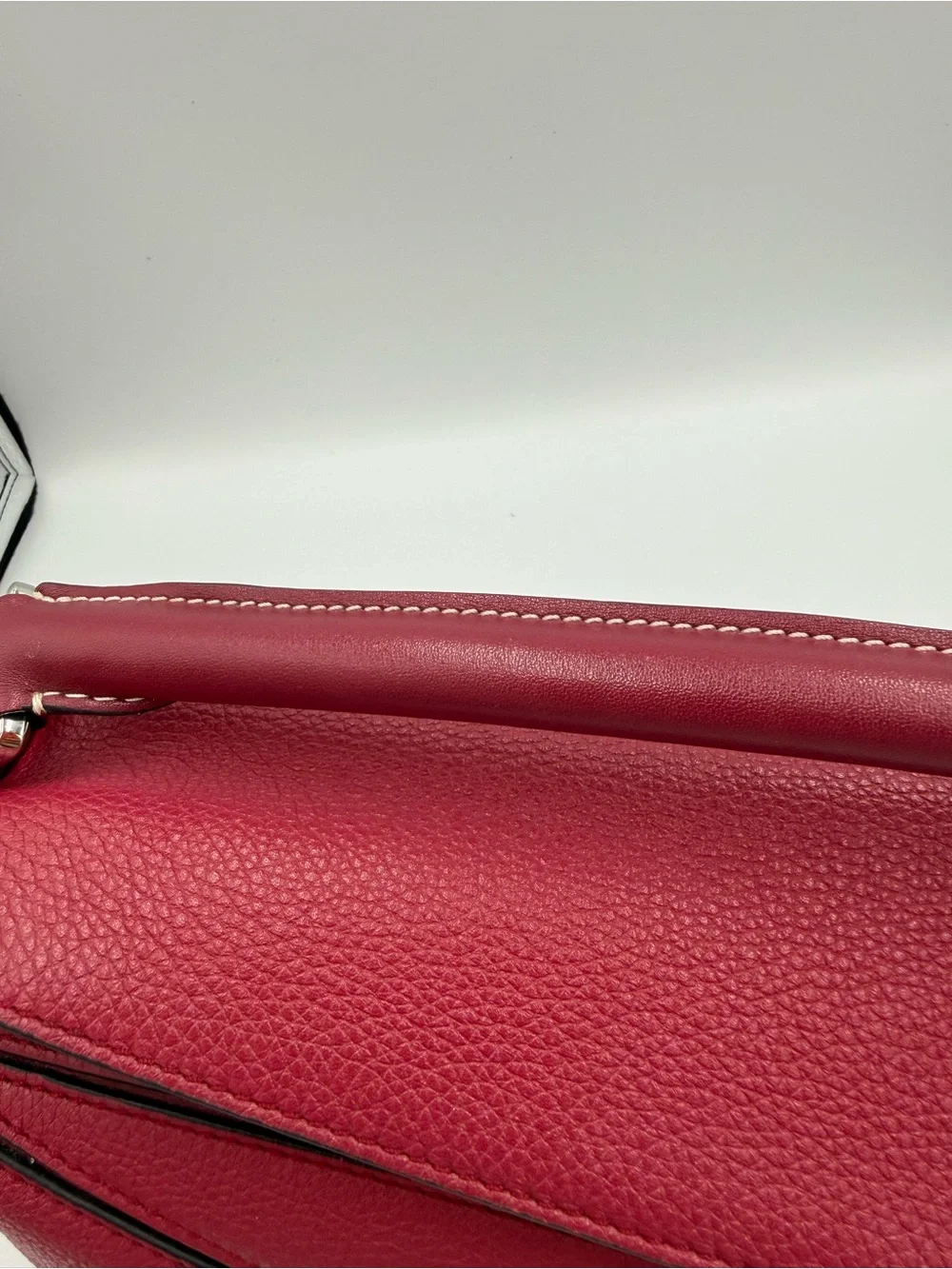 Loewe Hot Pink Puzzle Leather Top-Handle Shoulder Bag with Detachable CB Strap